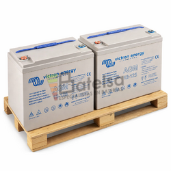 Pack 2 Victron Solar 12 Voltios 125 Amperios | Bater�a AGM Super Cycle BAT412112081